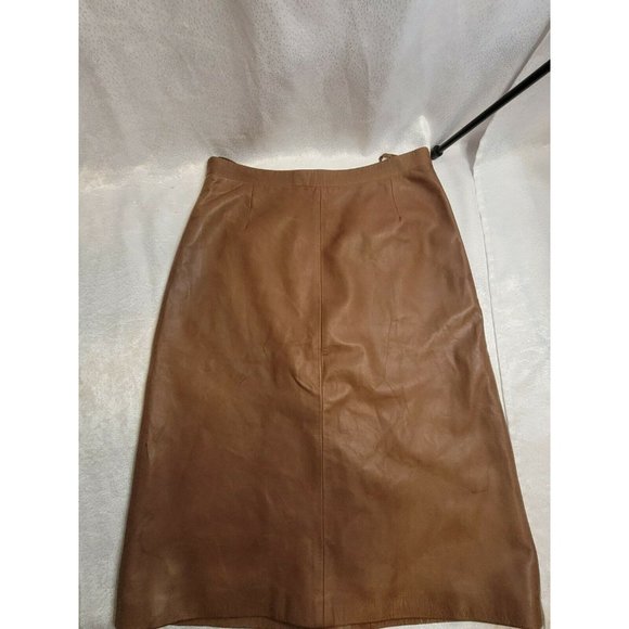 Prada Dresses & Skirts - PRADA HIGHWAISTED SPLIT LEATHER SKIRT ... Size 48